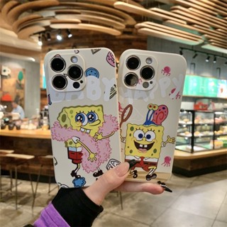 เคสโทรศัพท์มือถือแบบนิ่ม ลายสพันจ์บ็อบน่ารัก D123A สําหรับ Samsung A04 A13 A02 M02 A10S A22 M22 A50 A32 A52 A30S A20 A52S A72 A31 A50S A30 A11 M11 A12 M12 A10 M10 A20S A51 A71 4G A33 5G