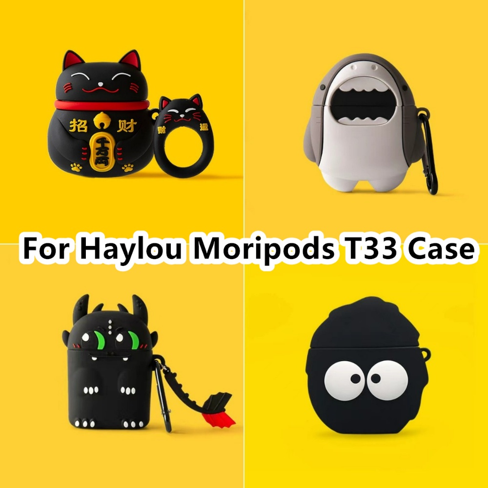 พร้อมส่ง-เคสหูฟัง-แบบนิ่ม-ลายการ์ตูน-สําหรับ-haylou-moripods-t33-haylou-t33