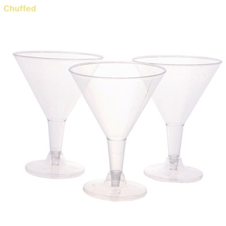 Chuffed&gt; แก้วค็อกเทลพลาสติกใส แบบใช้แล้วทิ้ง ขนาด 200 มล. สําหรับปาร์ตี้ 6 ชิ้น