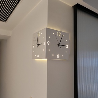 นาฬิกาตั้งโต๊ะมินิมอล นาฬิกาแขวนผนังสองด้าน สไตล์นอร์ดิก นาฬิกาดิจิตอลติดผนัง นาฬิกาติดผนังเรืองแสง เรืองแสง นาฬิกาแขวนผนัง