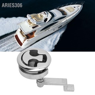 Aries306 มือจับพื้นเรือล็อคฟักทะเลสลักล้างกระจกสแตนเลสติดขัดเงาสำหรับลิ้นชักตู้เรือ