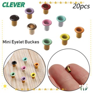 CLEVER 20 ชิ้น หัวเข็มขัด 1 มม. / 2.5 มม. มินิ เล็กพิเศษ รองเท้า เสื้อผ้า Diy ตุ๊กตา หัวเข็มขัด