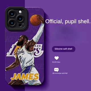 เคสโทรศัพท์มือถือ ลาย Nba James Lakers สําหรับ Apple 14 13 14pro 12 13promax 11 xsmax