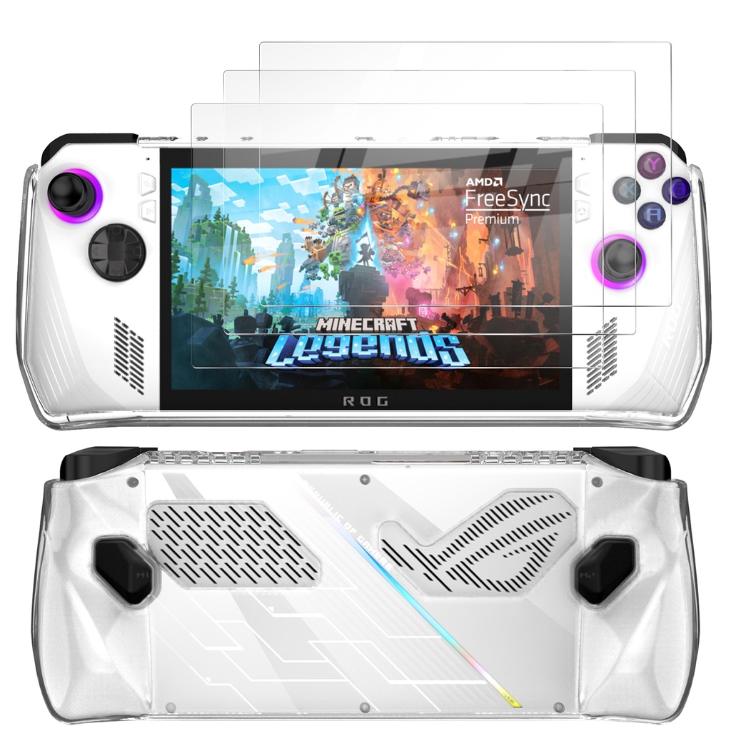 เคส + กระจก 3 in 1 สําหรับ Asus Rog Ally Game Console Soft TPU เคสใส ...