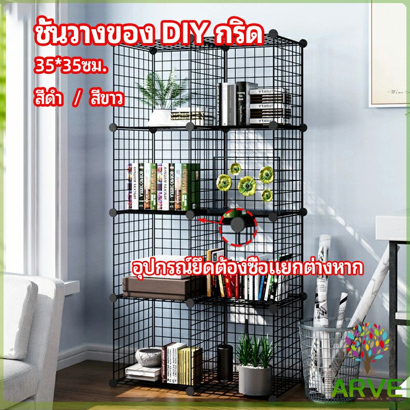 arve-คอกกรงสัตว์เลี้ยง-diy-ออกแบบกรงได้ตามต้องการ-ตะแกรงลวดเหล็กชุบสีพลาสติก-diy-grid-shelf