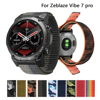 สายนาฬิกาข้อมือไนล่อน ปรับได้ อุปกรณ์เสริม สําหรับ Zeblaze Vibe 7 Pro Lite Smart Watch 20 มม. 22 มม.