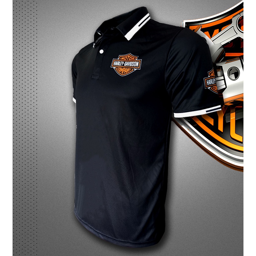 เสื้อโปโล-polo-shirt-harley-davidson-เสื้อโปโล-ฮาร์เลย์-เดวิดสัน-fm0016-พิมพ์ลายทั้งตัว-ไซส์s