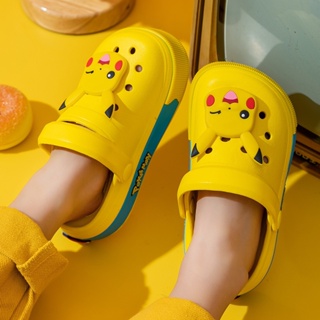 รองเท้าเด็กโปเกม่อน pikachu เด็กรองเท้าแตะกันลื่น