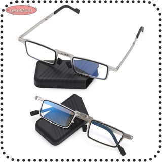 Bebettform แว่นตาอ่านหนังสือแฟชั่น ป้องกัน Uv400 ป้องกันสายตายาว พับได้ สีฟ้า สําหรับผู้หญิง และผู้ชาย