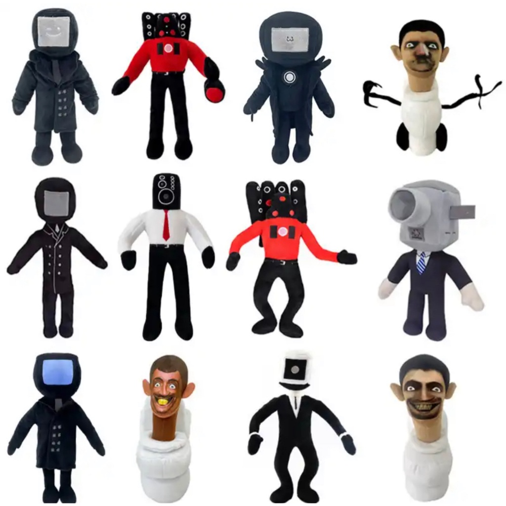 skibidi-ตุ๊กตายัดไส้-ของเล่นตลก-พร็อพถ่ายรูป-แฟนคลับ-ของขวัญเด็ก-28-ซม
