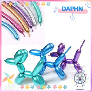 Daphs 10 ชิ้น ลูกโป่งยาววิเศษ ตลก วันเกิด ปาร์ตี้ ตกแต่งลาเท็กซ์ DIY แถบ