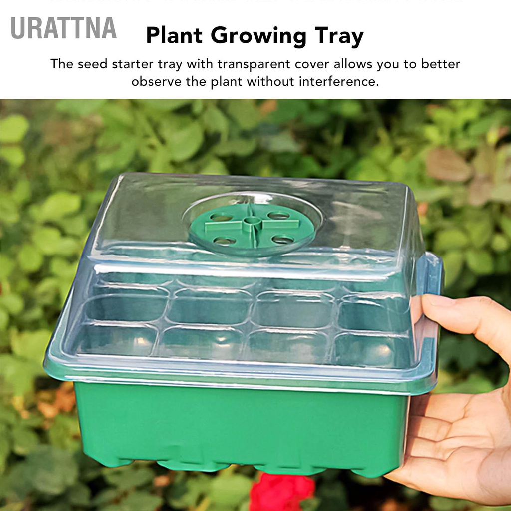 urattna-seed-starter-tray-ถาดเพาะต้นกล้าพลาสติกใสสำหรับทำสวนพืชสวน