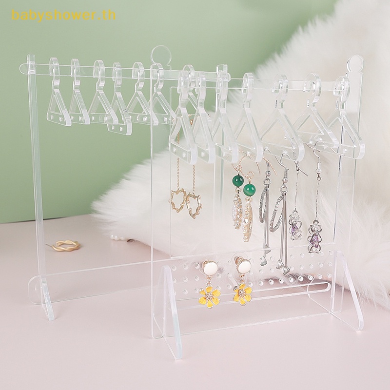 shower-ชั้นวางเครื่องประดับ-ต่างหู-แบบตะขอแขวน-สําหรับผู้หญิง