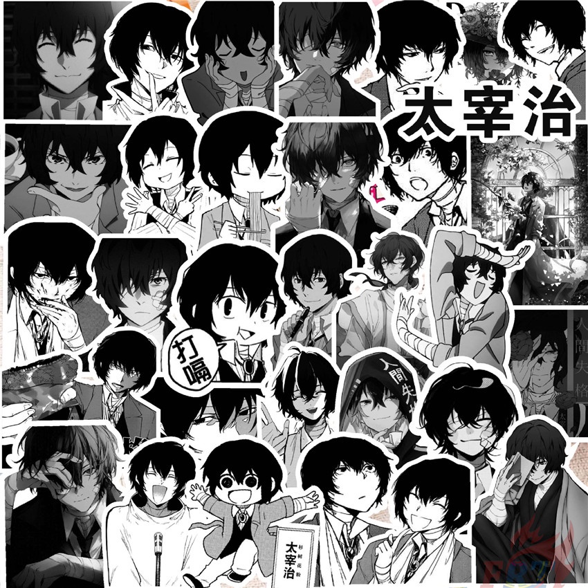 Bungo Stray Dogs. สติกเกอร์ Dazai Osamu Series 01 สําหรับติดตกแต่ง สติก ...