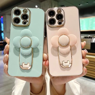 เคสโทรศัพท์มือถือ ซิลิโคนนิ่ม กันกระแทก ลายดอกไม้ พร้อมขาตั้ง สําหรับ Xiaomi POCO X4 GT X3 NFC X2 X5 Pro 5G