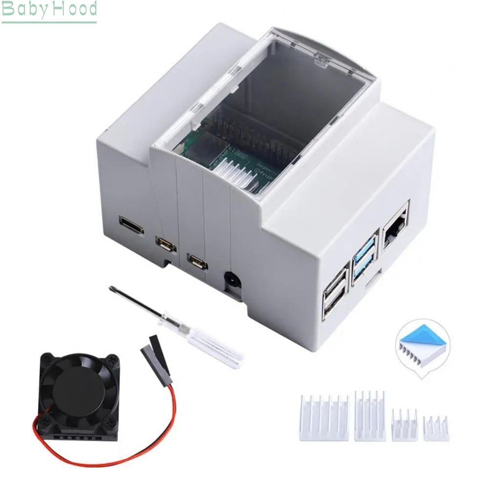 big-discounts-for-raspberry-abs-case-din-rail-mount-protection-enclosure-for-rpi-4b-pi4or-pi3b-bbhood