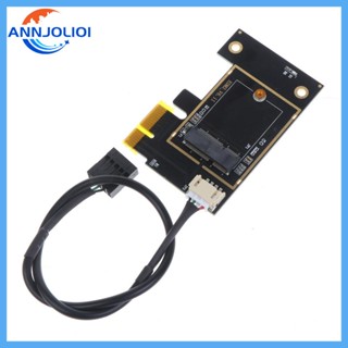 Ann อะแดปเตอร์ไวไฟ M 2 M2 NGFF เป็น PCI สําหรับ Express PCI-E 1X NGFF Wireless C