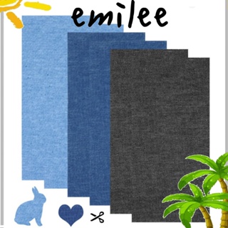 Emilee แผ่นผ้าโพลีเอสเตอร์ มีกาวในตัว 3 สี สําหรับซ่อมแซมโซฟา 6 ชิ้น