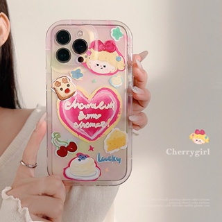 เคสโทรศัพท์มือถือ ซิลิโคน ลายการ์ตูนเด็กผู้หญิงน่ารัก สําหรับ Iphone 14 11 12 13 PRO MAX AT0565