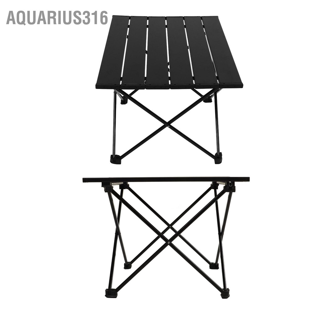 aquarius316-โต๊ะตั้งแคมป์พับแบบพกพาที่สวยงามอลูมิเนียมโต๊ะข้างแคมป์พร้อมกระเป๋าเก็บของสำหรับกลางแจ้ง