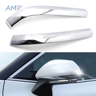 ⚡NEW 8⚡Mirror Sticker Silver ABS Plastic Automotives Decor Chrome Trim Brand New