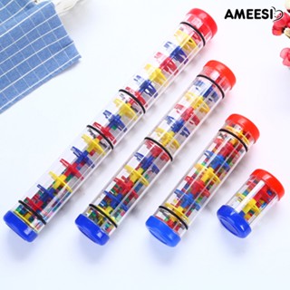 Ameesi เครื่องเคาะจังหวะ เครื่องดนตรี หลอดฝน ขนาด 1 2 3 นิ้ว ของเล่นเสริมการศึกษา สําหรับเด็ก