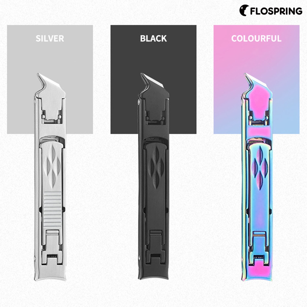 flospring-1-ชุด-เครื่องตัดเล็บ-พับได้-ปลายสองด้าน-สเตนเลส-ทําเล็บมือ-เล็บเท้า-เครื่องตัดเล็บ-สําหรับทุกวัน