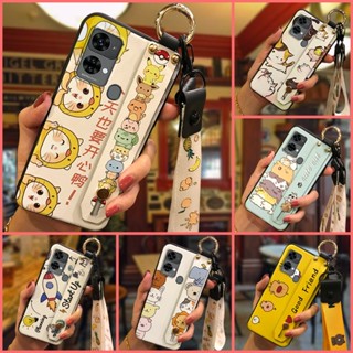 Dirt-resistant Wristband Phone Case For Oukitel C33 ring Wrist Strap Anti-dust Waterproof Soft case Shockproof Cartoon