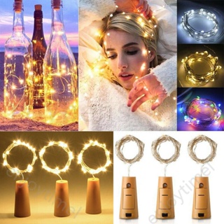 20 LED Wine Bottle Fairy String Lights Battery Cork Shaped Xmas Wedding Party 2M Light Christmas Decor