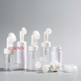 Alisond1 ขวดสเปรย์ แบบพกพา สบู่มูส ของเหลว ขวดย่อย เครื่องมือแปรง หัวขวดรีฟิล