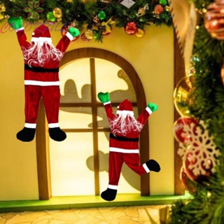 【COLORFUL】2024 Christmas Outdoor Decoration Hanging Santa Claus Climbing Santa Yard Decor