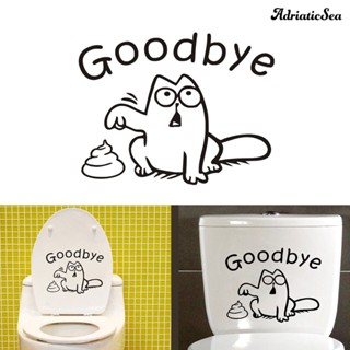 [ADS]❃สติกเกอร์ติดผนังห้องน้ํา ลายตัวอักษร Goodbye ลอกออกได้ DIY