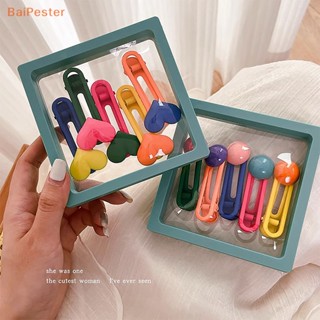 [BaiPester] กิ๊บติดผมหน้าม้า รูปปากเป็ด สีแคนดี้ หลายสไตล์ เหมาะกับฤดูร้อน ของขวัญ สําหรับเด็กผู้หญิง 5 ชิ้น ต่อชุด