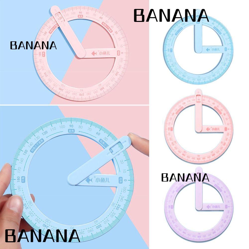 banana1-ไม้บรรทัดพลาสติก-หมุนได้-360-องศา-อเนกประสงค์-สําหรับโรงเรียน-สํานักงาน