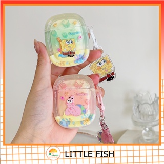 เคสหูฟังบลูทูธไร้สาย ลาย Spongebob SquarePants Pie Star สําหรับ Airpods1 2 3 Pro Pro2 Air Pods Pro 3