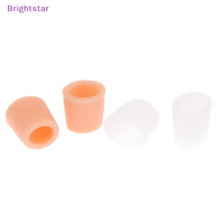 Brightstar 1 คู่ หางนิ้ว ซิลิโคนเจล ป้องกันนิ้วเท้า ปลอกข้าวโพด ตุ่มตาปลา แก้ไข ที่หนีบผมตรง ป้องกัน ดูแลเท้า ใหม่