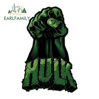 Earlfamily สติกเกอร์ไวนิล The Hulk Marvel กันน้ํา 13 ซม. x 8.5 ซม. สําหรับติดตกแต่งรถยนต์ รถตู้