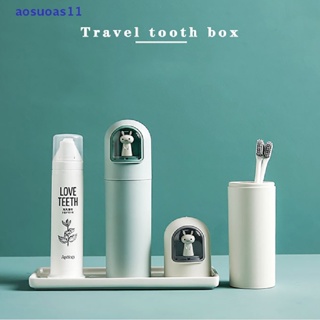 Aosuoas กล่องใส่แปรงสีฟัน แบบพกพา น่ารัก สําหรับเดินทาง TH.