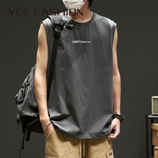 YEE Fashion Yee Fashion เสื้อยืดผู้ชาย ผู้ชาย เสื้อยืดแขนกุด แนวโน้ม เวลาว่าง Trendy ทันสมัย คุณภาพสูง รุ่นใหม่ C28A0BU 37Z230910
