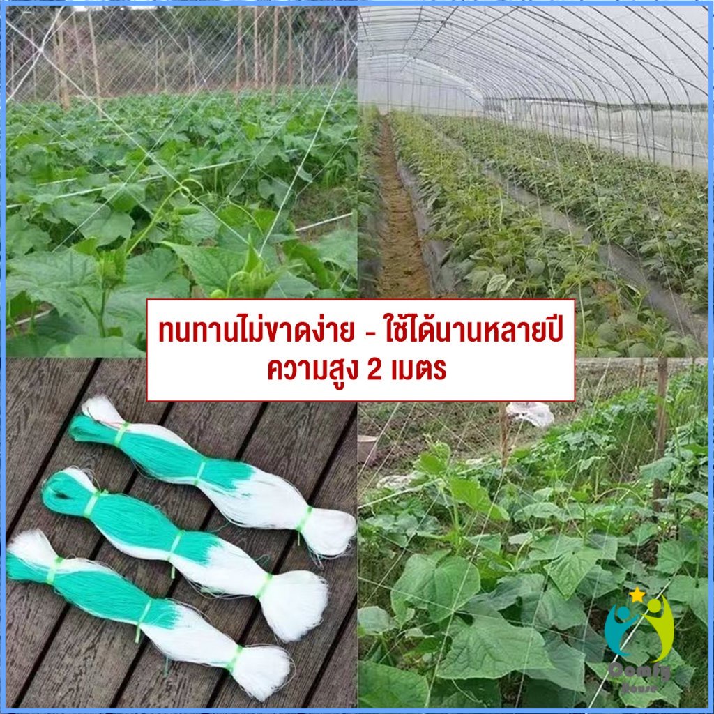 comfy-ตาข่ายปลูกพืชผัก-โครงไม้เลื้อย-ค้างปลูกผัก-อวนปลูกผัก-plant-support