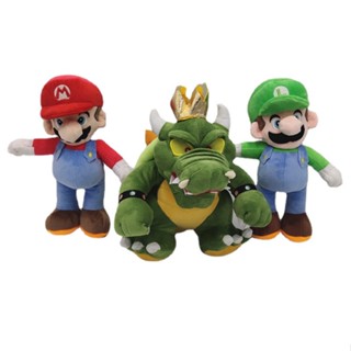 หมอนตุ๊กตานุ่ม รูปการ์ตูน Super Mario Bros Wario Luigi Donkey Kong Peach Bowser ของเล่นสําหรับเด็ก