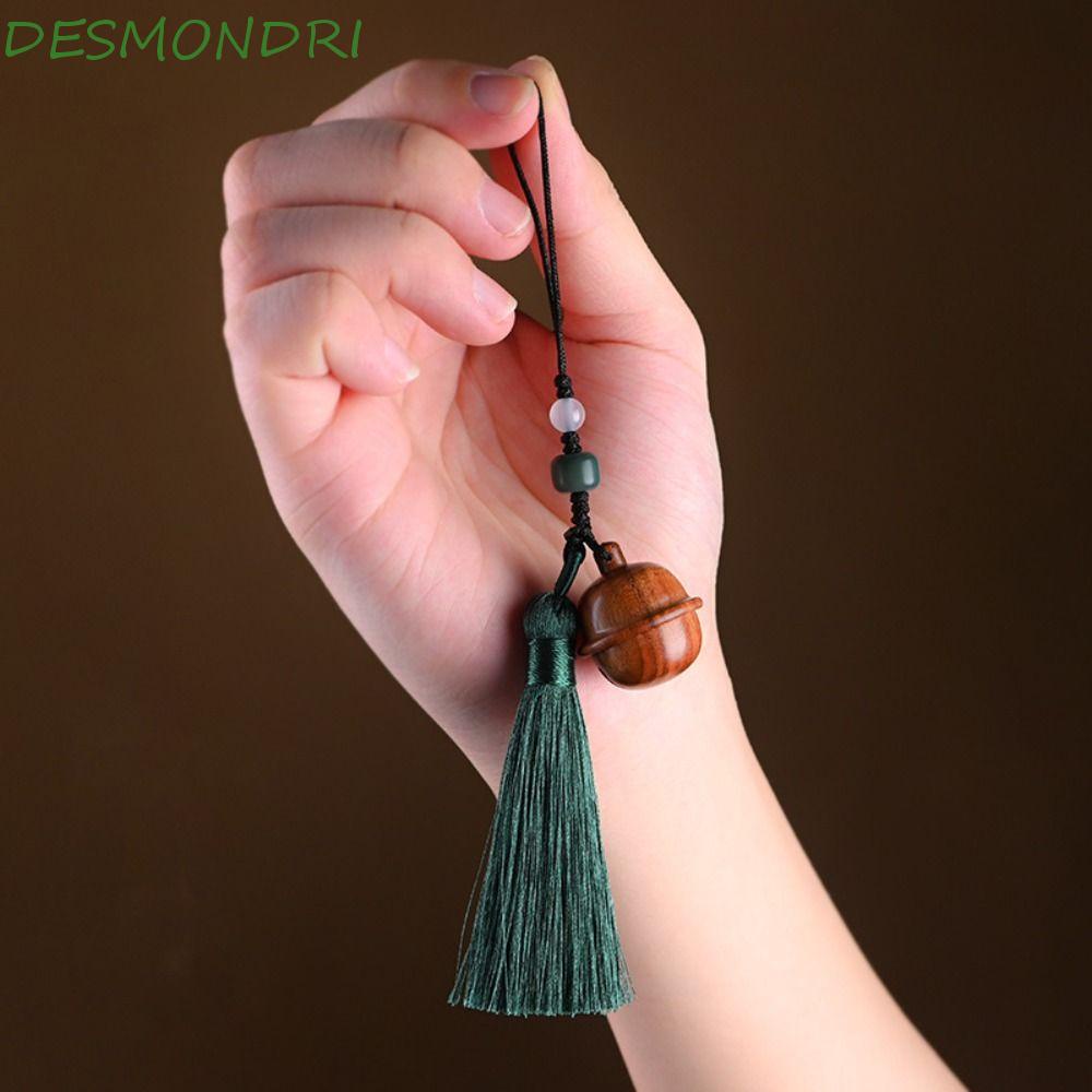 desmondri-พวงกุญแจไม้จันทน์-สไตล์จีนวินเทจ