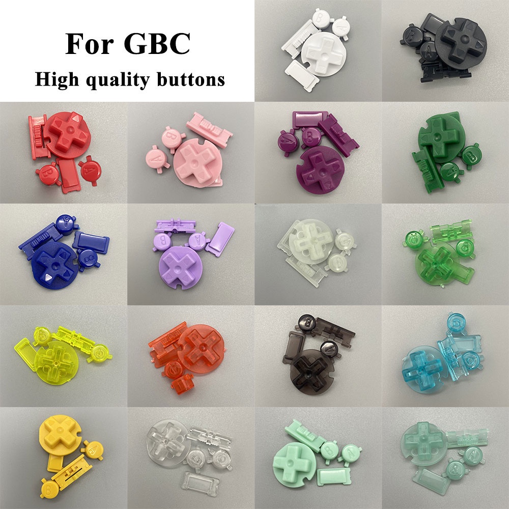 อะไหล่ปุ่มกด GBC A B D-pad คุณภาพสูง แบบเปลี่ยน สําหรับ Gameboy 1 ชุด ...