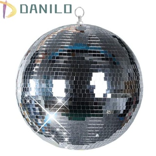 Danilo โคมไฟดิสโก้บอล แบบกระจก หมุนได้ 30 ซม. หลายขนาด สําหรับตกแต่งงานแต่งงาน ปาร์ตี้