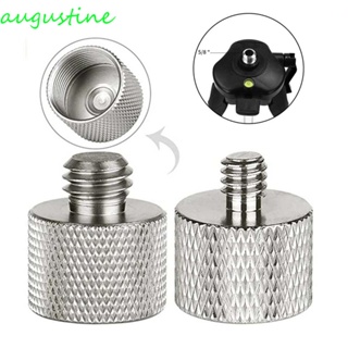 AUGUSTINE Durable Mic Converter Aluminum Alloy Rangefinder Screws Microphone Tripod Adapter 5/8 to 1/4" for Microphone Mounts Male to Female 2Pcs Thread Laser Level 5/8 to 3/8 Mic Thread Adapter