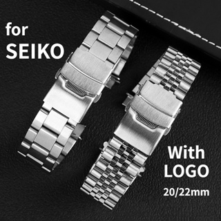 สายนาฬิกาข้อมือสเตนเลส 20 มม. 22 มม. สําหรับ Seiko SKX007 SKX009