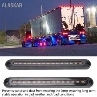 ALASKAR ไฟท้าย 30LEDs 120LM IP65 กันน้ำ 3500k 12V ถึง 24V ไฟแสดงสถานะเครื่องหมายสำหรับรถพ่วงรถบรรทุกรถตู้