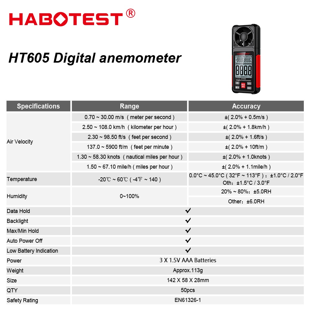 habotest-ht605-เครื่องวัดความเร็วลมดิจิทัล-หน้าจอ-lcd-แบ็คไลท์-แบบพกพา