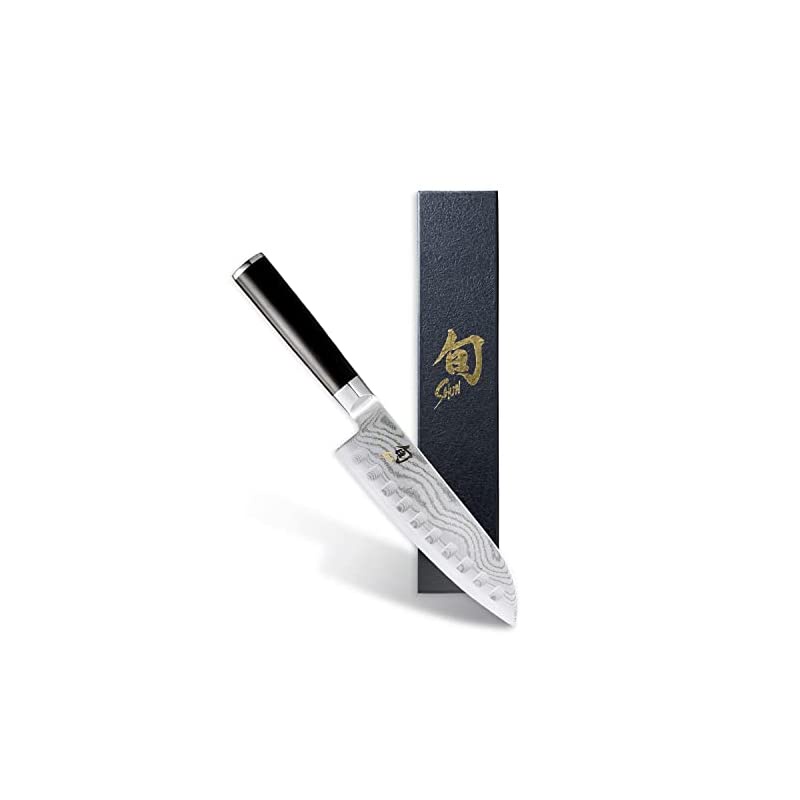 Direct from Japan】Kaijirushi Shun Classic Santoku Knife 175mm Dimple