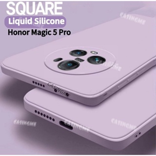 เคสซิลิโคนนิ่ม ทรงสี่เหลี่ยม กันกระแทก สําหรับ Honor Magic 5 Pro Honor Magic 5Pro Magic5 4 5 Pro Magic5Pro 4G 5G